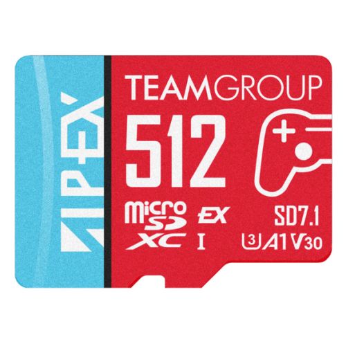 Team 512GB Apex SD7.1 MicroSDXC Express Card, Nintendo Switch 2 Ready, 800MB/s Team 512GB Apex SD7.1 MicroSDXC Express Card, Nintendo Switch 2 Ready, 800MB/s